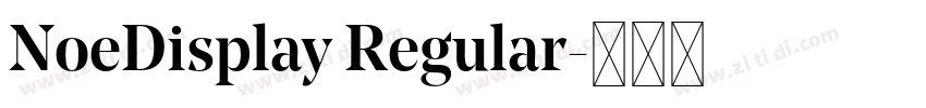 NoeDisplay Regular字体转换